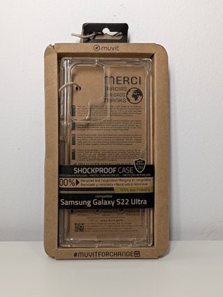 Custodia Muvit Samsung Galaxy S22 Ultra Trasparente