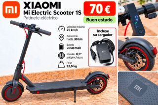 Patinete Eléctrico Xiaomi Mi Electric Scooter 1S