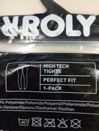 2 Pantalones Térmicos Roly Negro Talla L