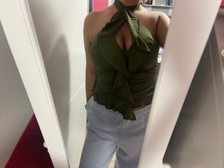 Top Shein Verde Oliva Talla M