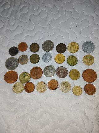Colección de 27 Monedas Antiguas