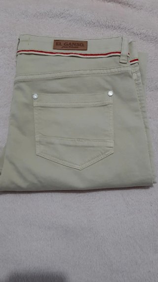 Pantalón beige mujer EL GANSO 4 bolsillos