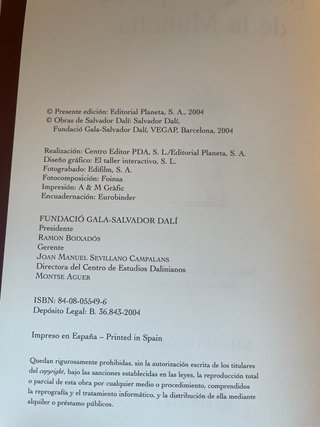 Don Quijote de la Mancha – Dalí – Planeta 2004