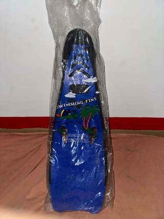 Aletas natación largas Talla 44-45 Azul/Negro