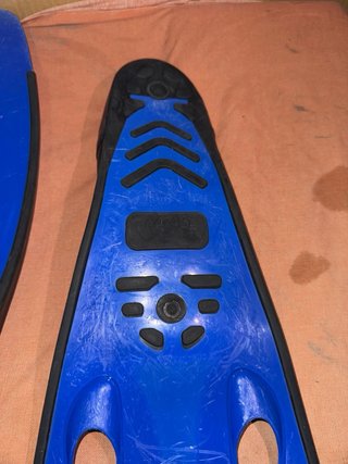 Aletas natación largas Talla 44-45 Azul/Negro