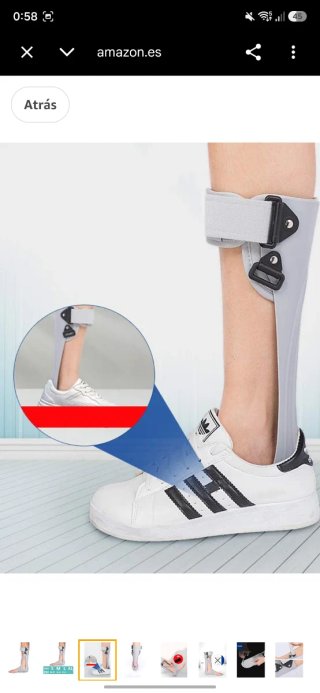Soporte ortopédico pie izquierdo talla L