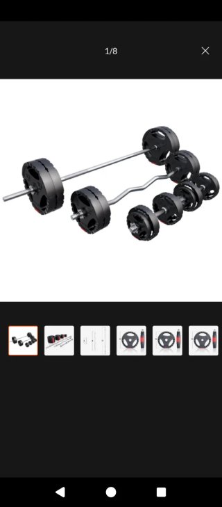 Juego Pesas Gorilla Sports 100kg