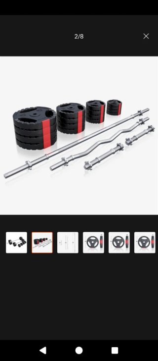 Juego Pesas Gorilla Sports 100kg