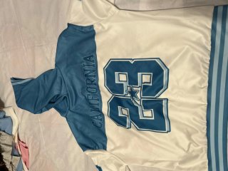 Sudadera California 23 Azul y Blanca