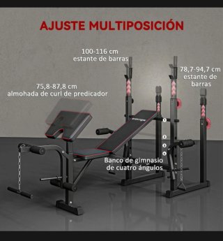 Banco multifuncional 300 kg