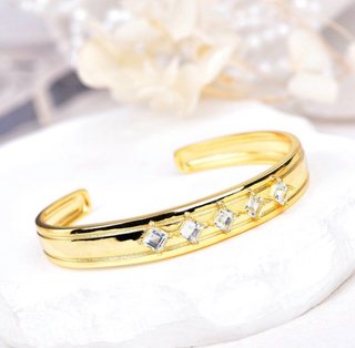 Elegante bracciale Argento 925 placcato oro 18k
