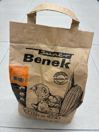 Arena para Gatos Benek Corn Cat Litter