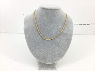 cadena oro 18k 20cm