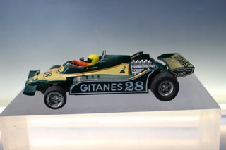 Coche Ligier JS-11 F1 Scalextric Exin 4060. Verde.