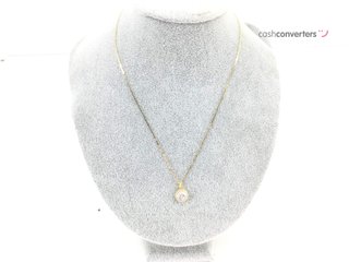 cadena oro 18k con piedra con circonita 21cm