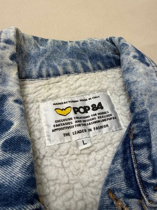 POP 84 L Giubbotto di jeans vintage Sherpa uomo