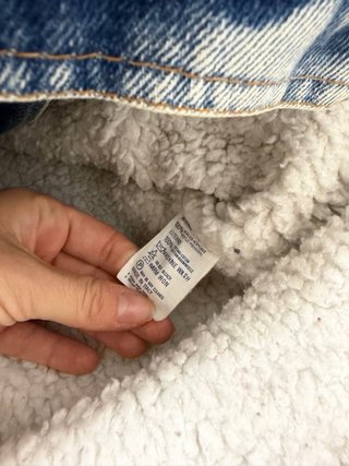 POP 84 L Giubbotto di jeans vintage Sherpa uomo
