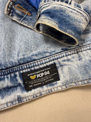 POP 84 L Giubbotto di jeans vintage Sherpa uomo