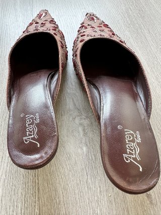 Zapatos Azarey Rosa con Abalorios