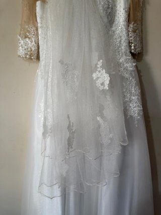 Vestido de Novia Encaje y tul.