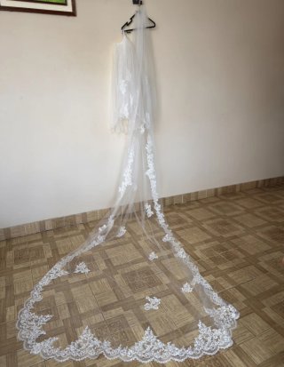 Vestido de Novia Encaje y tul.