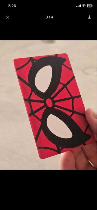 Tarjetero de Spiderman