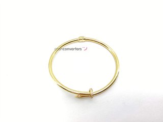 brazalete oro 18k con circonita