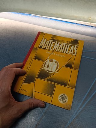 libros de estudios, Matemáticas. Primer Curso. Editorial Edelvives. Año 1957