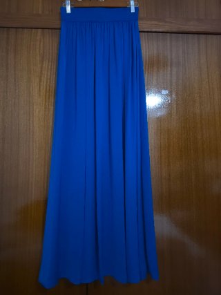 Falda Larga Azul