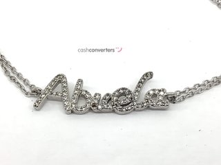 collar plata 925mm con piedra con circonita 22cm