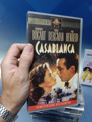 7 cintas, VHS, clásicas, casablanca, Love story, cantando bajo la lluvia y mas