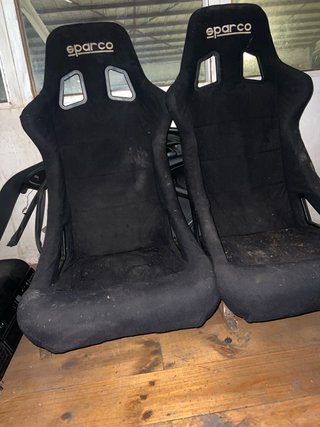 2 Baquets Sparco Negros