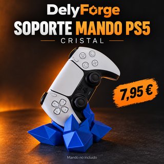 Soporte mando PS5 cristal decorativo
