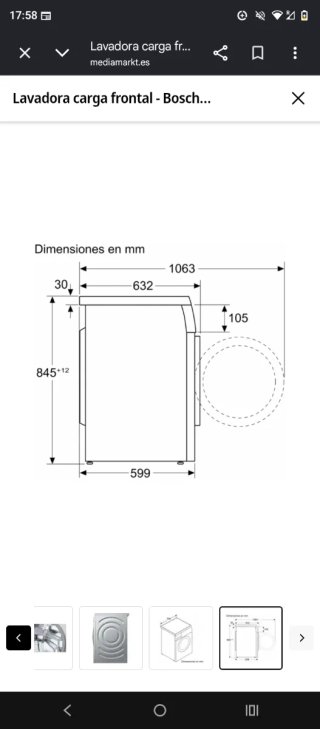 Lavadora Siemens iQ500 8kg