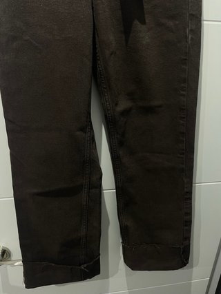 Pantalón vaquero recto marrón