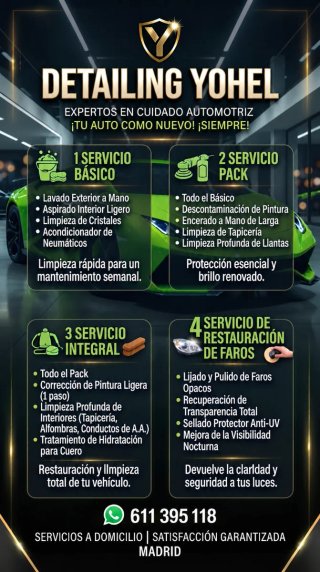 LIMPIEZA DE COCHE .