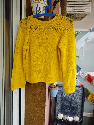 Jersey crop top Zara t.S