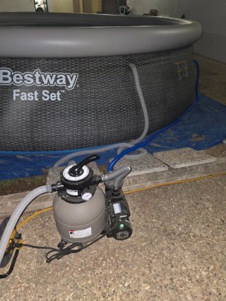 Piscina Bestway(457cm)+depuradora(10mil m3)