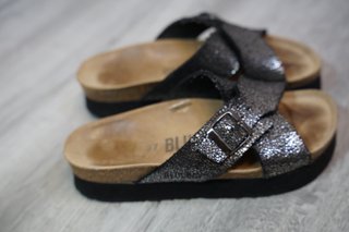 Sandalias Bluebay Metalizadas Talla 37