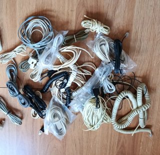 Lote cables teléfono