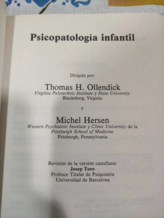 Psicopatología infantil