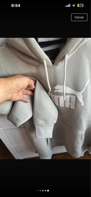 Sudadera Puma Beige