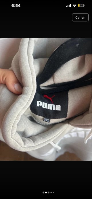 Sudadera Puma Beige
