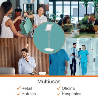 NOBO Premium Plus Expositor A4 Cerradura 76‑126cm