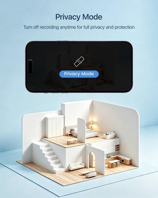 AKINGUAR T2 Camara WiFi 2.5K 360 IA Interior