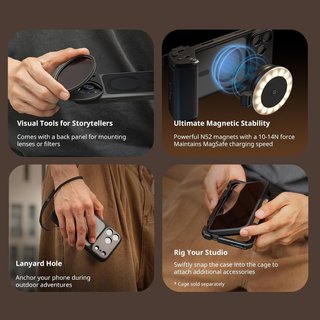 SMALLRIG FilMov Grip Case iPhone 17 Pro 3400mAh
