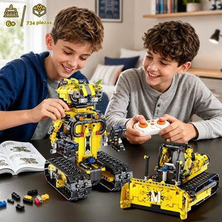 HIWEEGO Robot 5en1 Radiocontrol 739pcs APP Mando