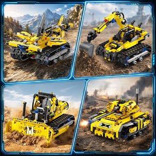 HIWEEGO Robot 5en1 Radiocontrol 739pcs APP Mando