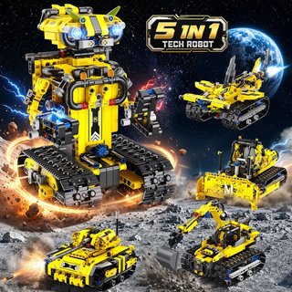 HIWEEGO Robot 5en1 Radiocontrol 739pcs APP Mando