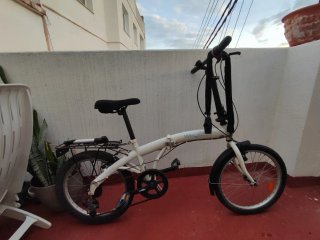 Bici plegable Wayscral blanca 20